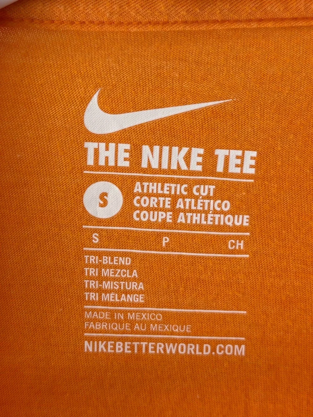Nike Tennessee Volunteers Tennessee Orange Long Sleeve T-Shirt Athletic Cut